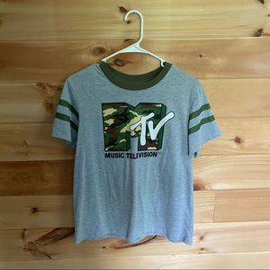mtv camo short sleeve t-shirt